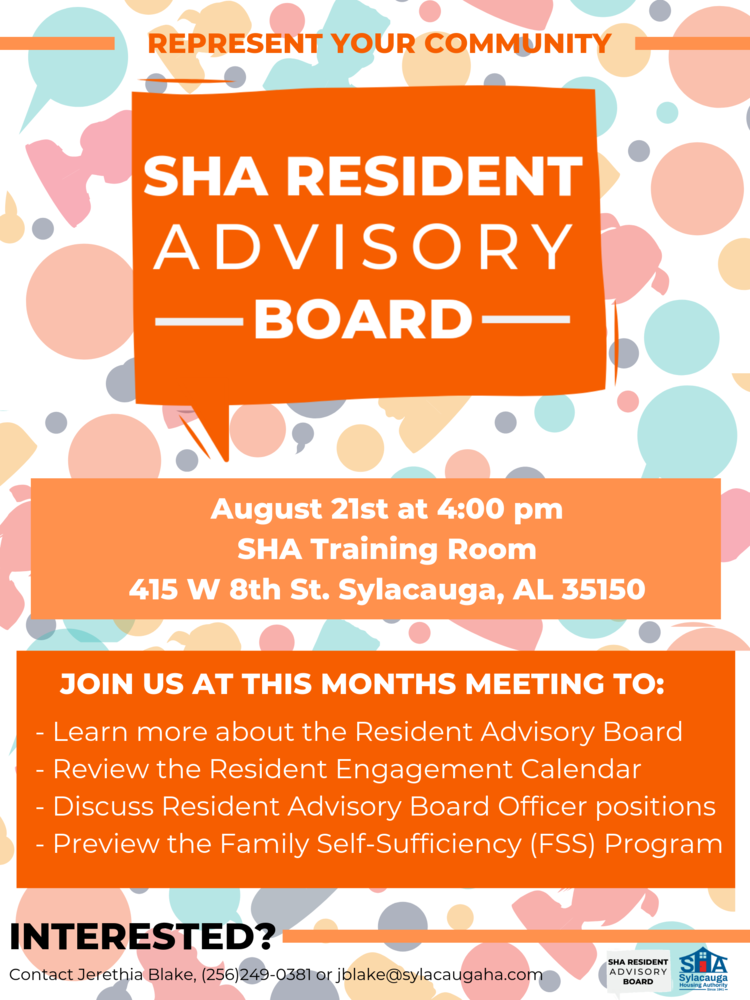 SHA Resident Advisory Board Flyer.png